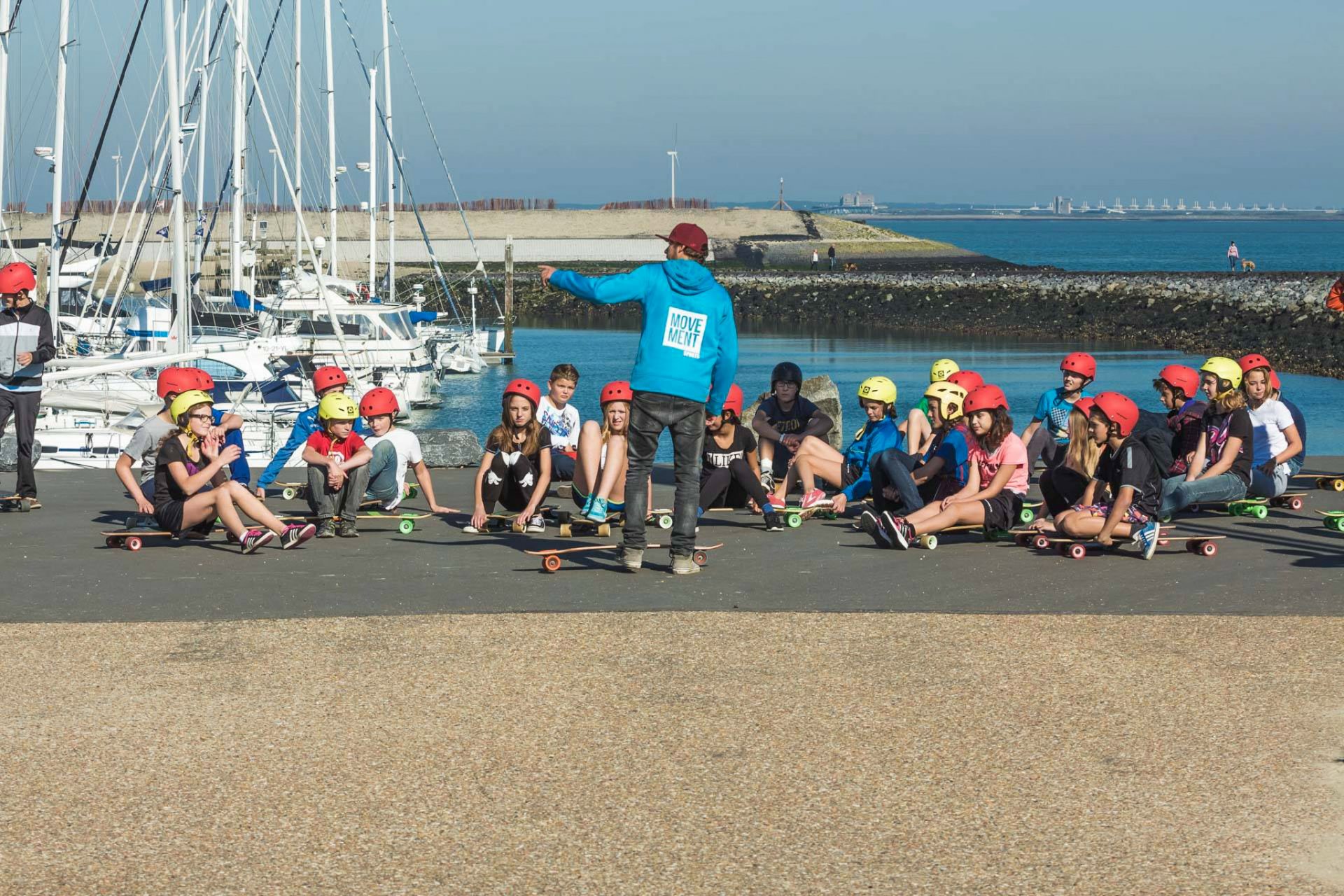 Sportief uitje zeeland longboarden