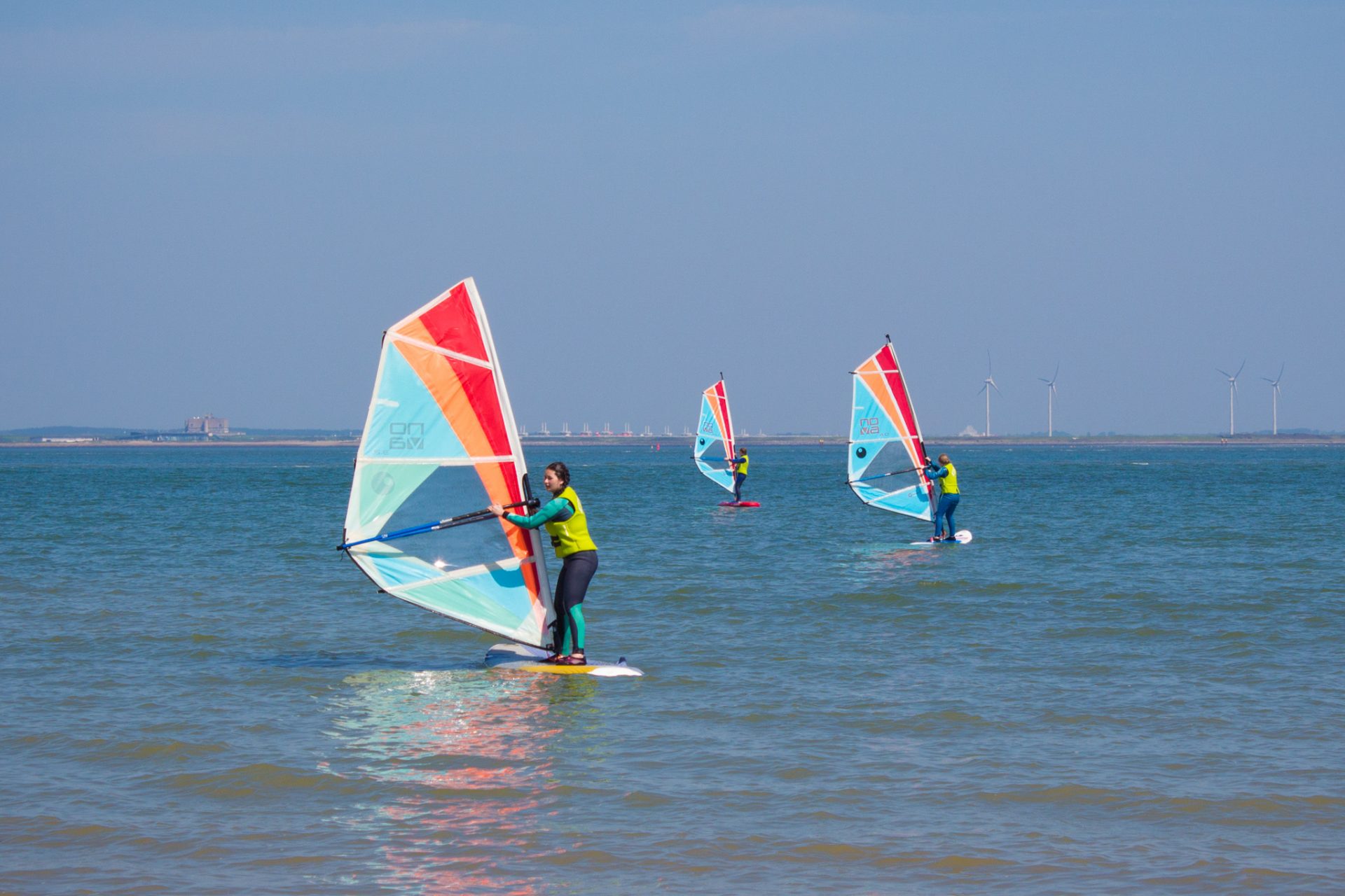 Windsurfles groep