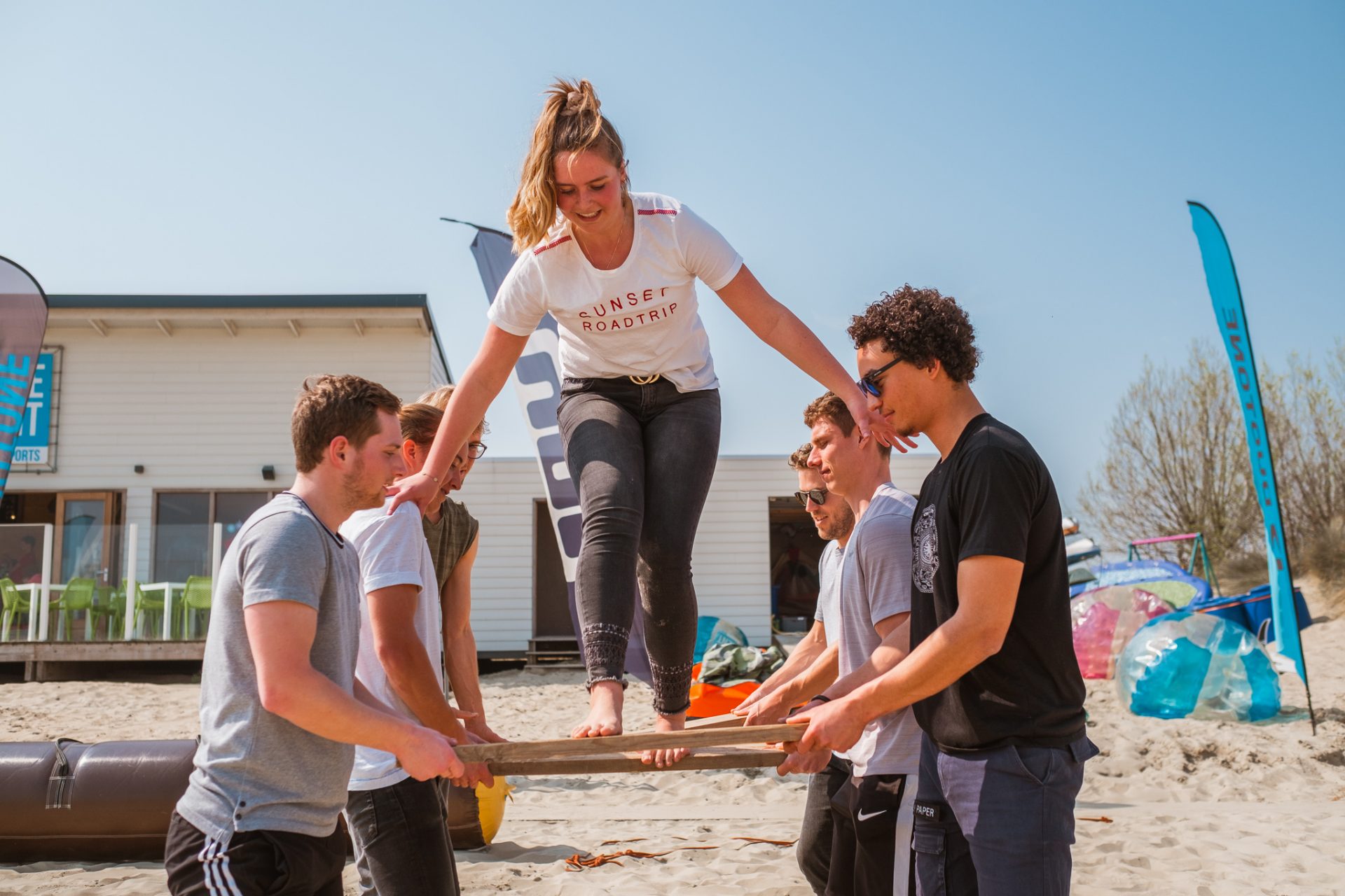 Actief uitje vrienden